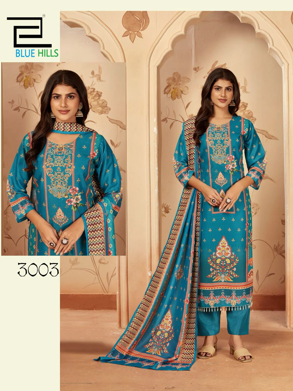 Zainab Vol 3 By Blue Hills Muslin Printed Kurti With Bottom Dupatta Online Wholesale